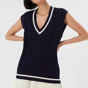 Aritzia cable-knit sweater vest